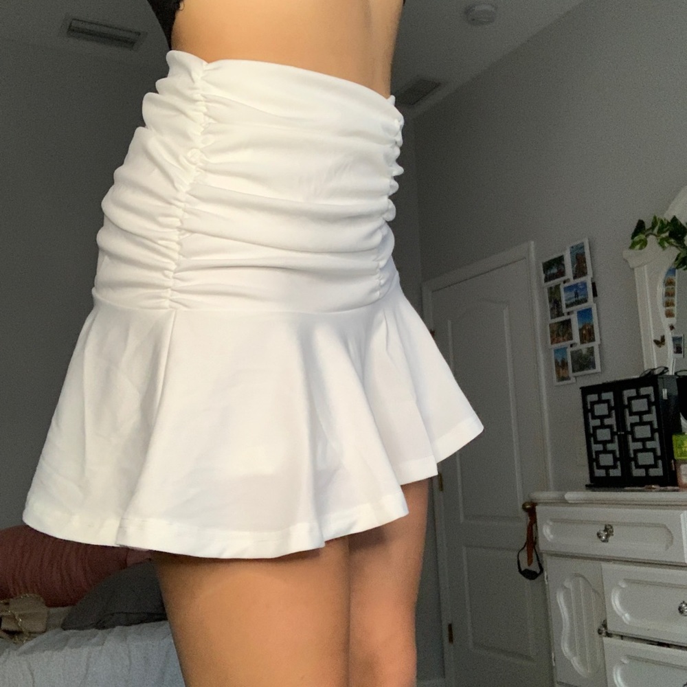 White skirt